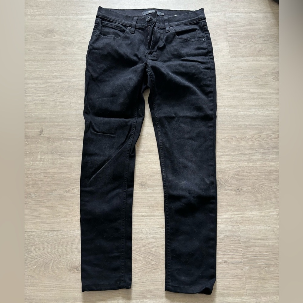 Men’s Hudson Black Zack Skinny Jeans Sz 30 x 27